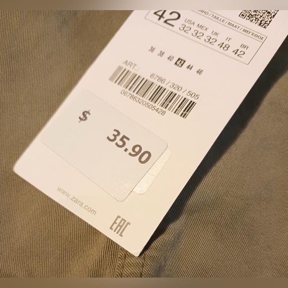 Zara Pants/Zara Men's Slim-Fit Pants - Picture 8 of 9